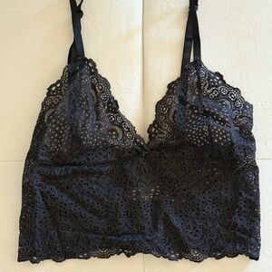 Sophisticated Black Lace Bralette